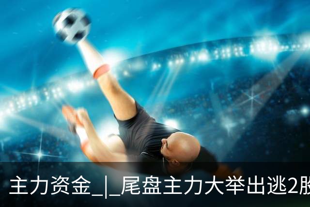 主力资金 | 尾盘主力大举出逃2股